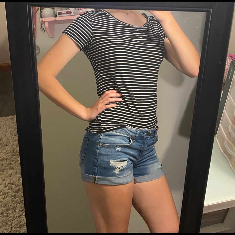 Aeropostale Midi Jean Shorts